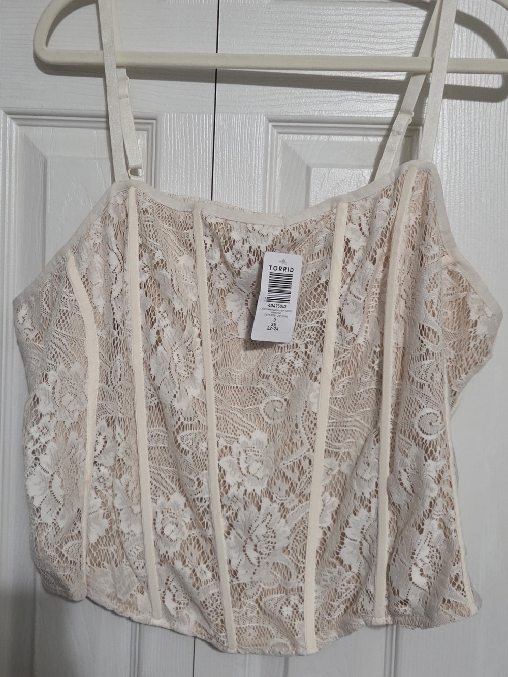 torrid Pristine Lace Corset Cami